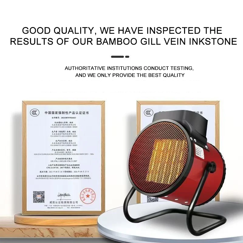 Portable 2000W 3000W Room Bathroom Swimming Pool Outdoor Camping Industrial Air Fan Electric PTC Heaters for Winter Home Heating