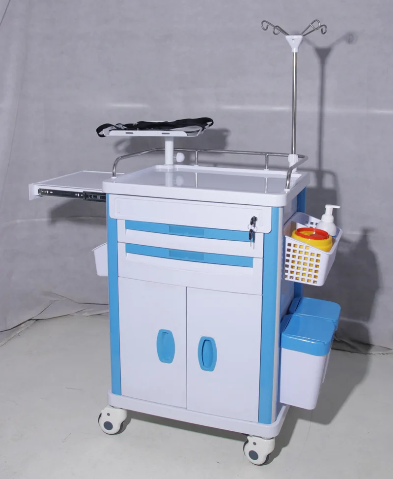 Buy Cheap Medical Device Emergency Trolley emergency equipment cart Medical Trolley Cart Crash Cart