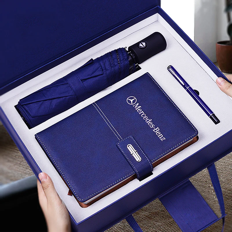Notebook pen custom Electronic gadgets promotional items business gift set, umbrella gift set valentines day gift 2024
