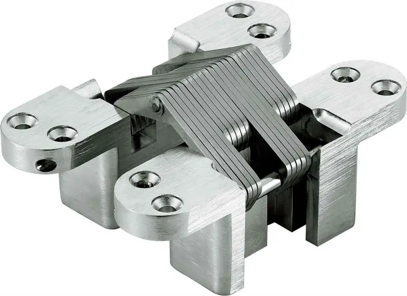 Heavy duty adjustable concealed hinge for security door in zinc alloy