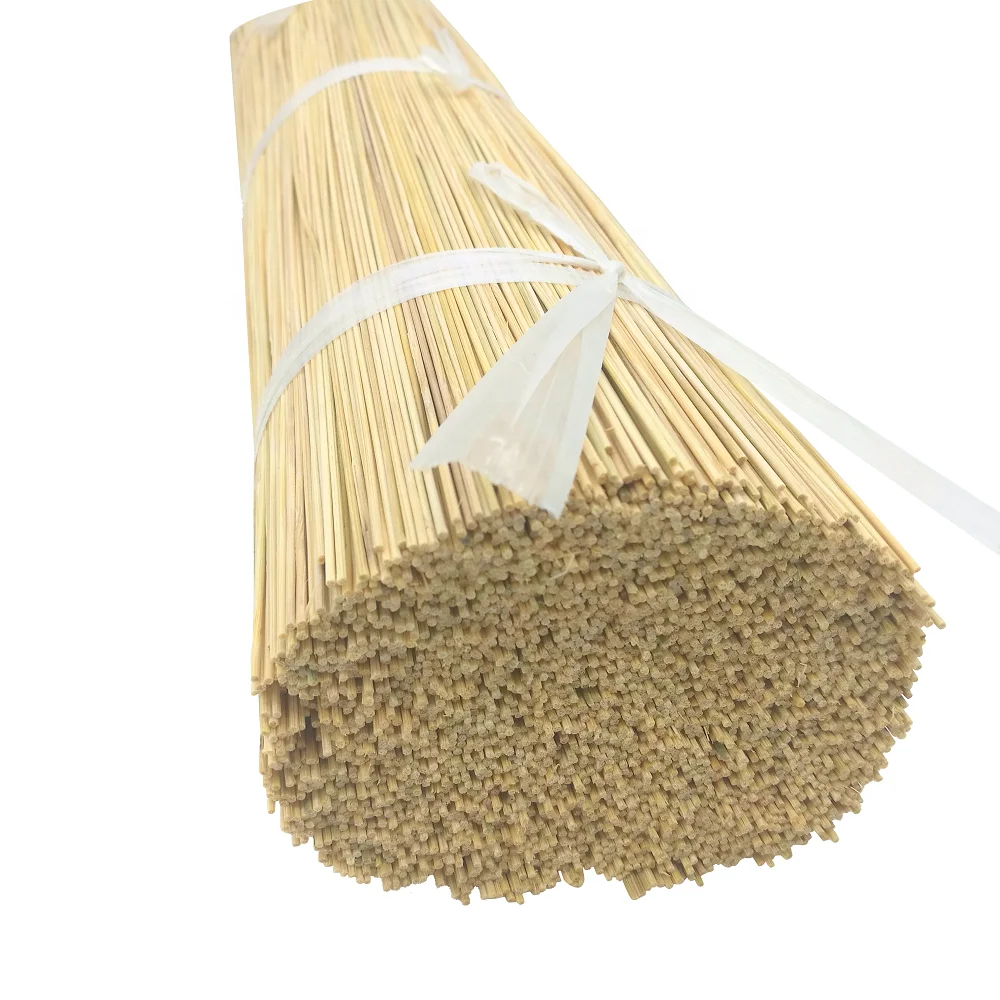 High Quality Natural Material India Wholesale Blank Cheap Agarbatti Raw Bamboo Round Joss Unscented Incense Stick Supplier