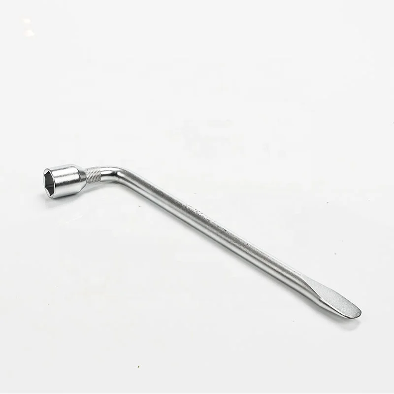 23 inches L Type Hexagon Slotted End Socket Lug Tire Wheel Wrench Repair Tool
