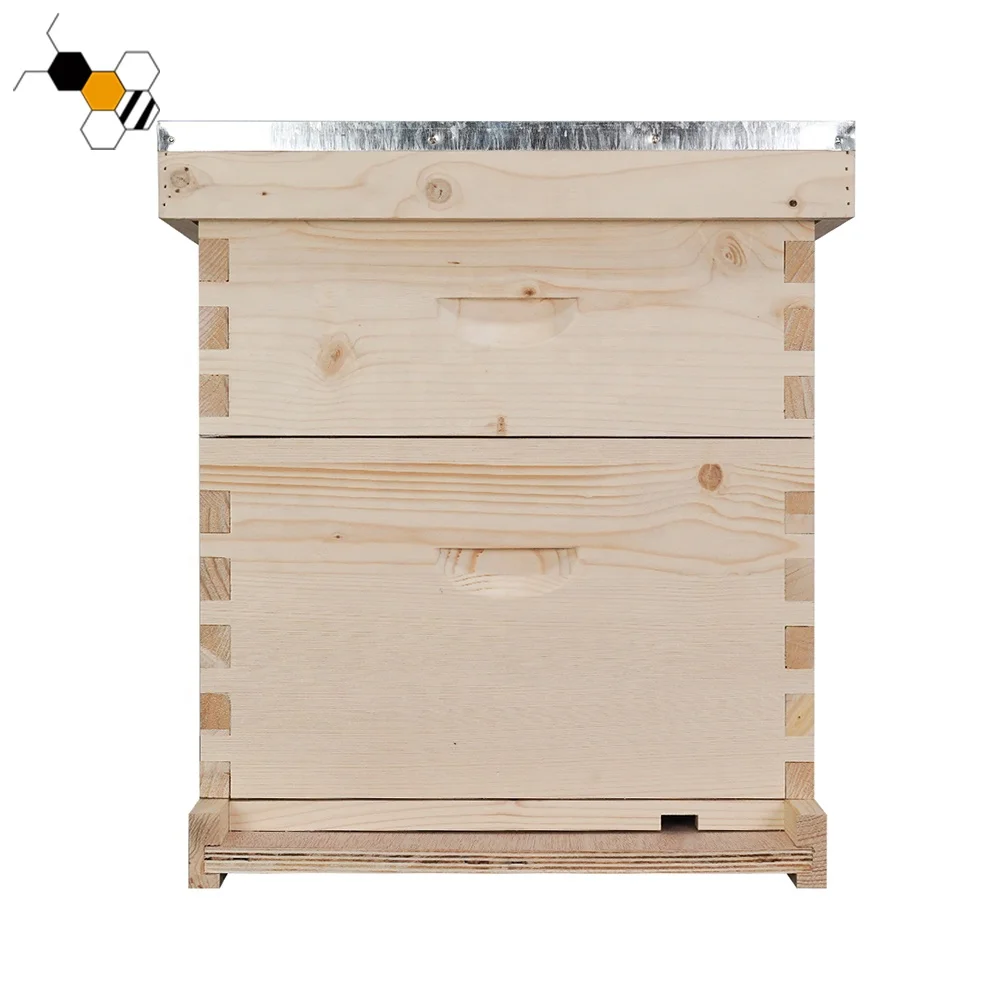 Honey Bee Farming Hive 10 Frame Ruche Pour Abeilles Beehive Langstroth Bee Hive With Frames