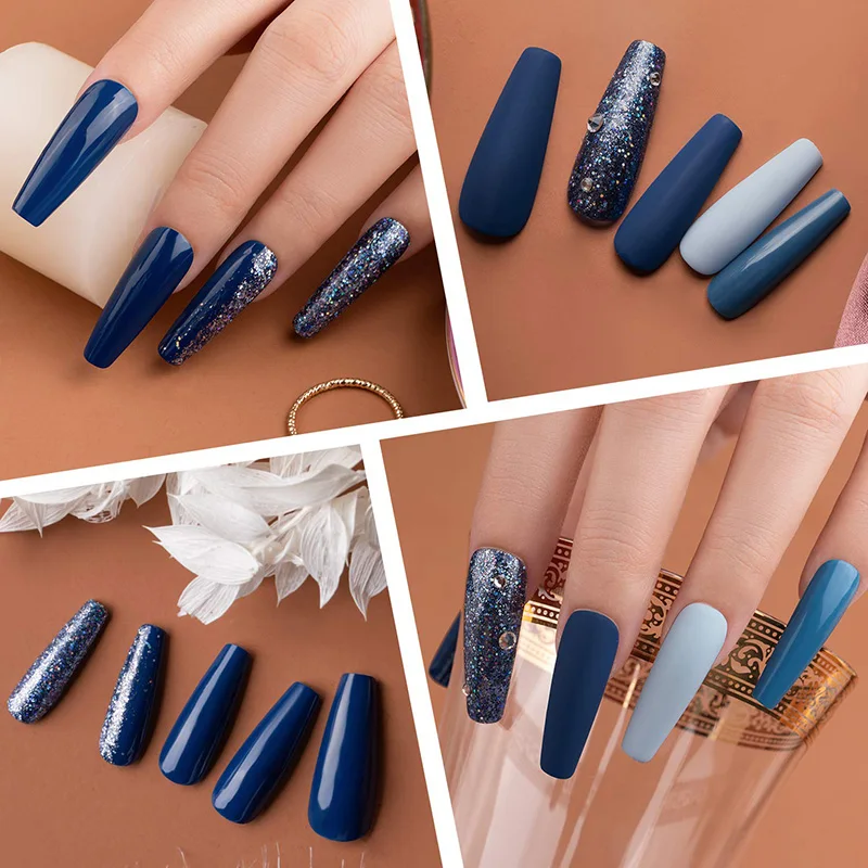 BLUEDEE Factory Nail Supplies Blue Haze Color Uv Gel Eco--Friendly Matte Organic Long Lasting Nail Polish Gel Set