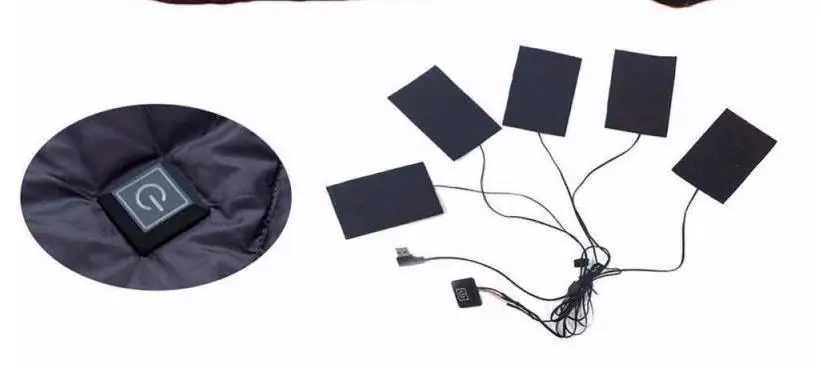  Грелка для одежды с зарядкой от USB 5 В электрическая грелка 3 режимами регулируемой температурой жилета