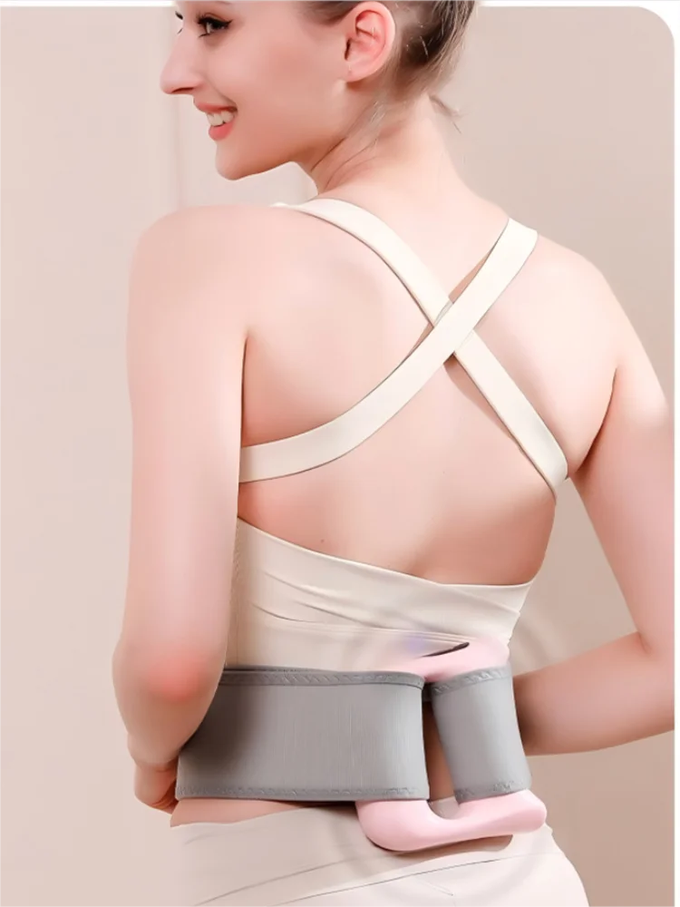 Blue Body Shoulder Back Abdomen and Waist Massage Belt Body Fat Burning Fitness Machine Muscle Massage Equipment for Relaxation