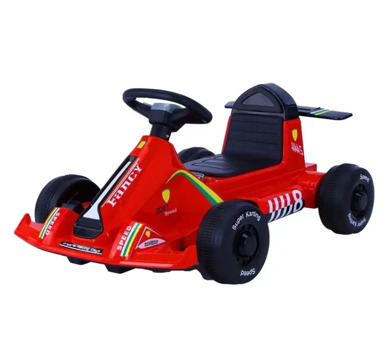 Newest Pedal Go Karts for kids 12V ride on car 390 Dual drive battery powered electric go kart pedal cars for kids