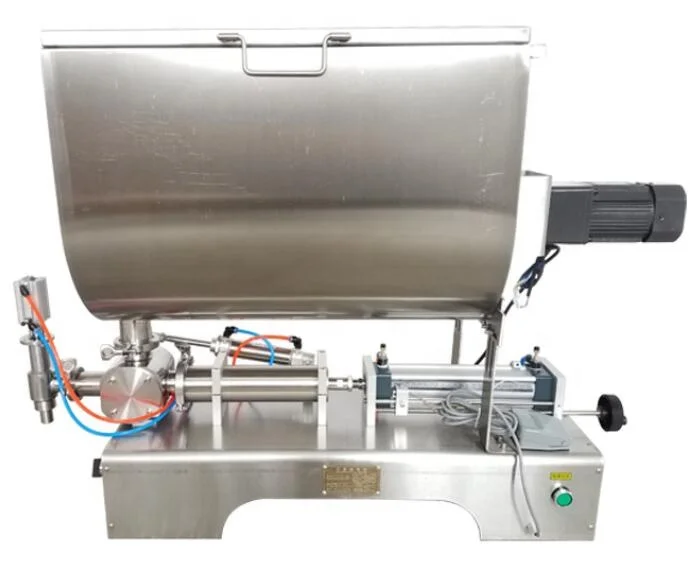 U type pneumatic sauce filling and mixing machine paste cream filling machine