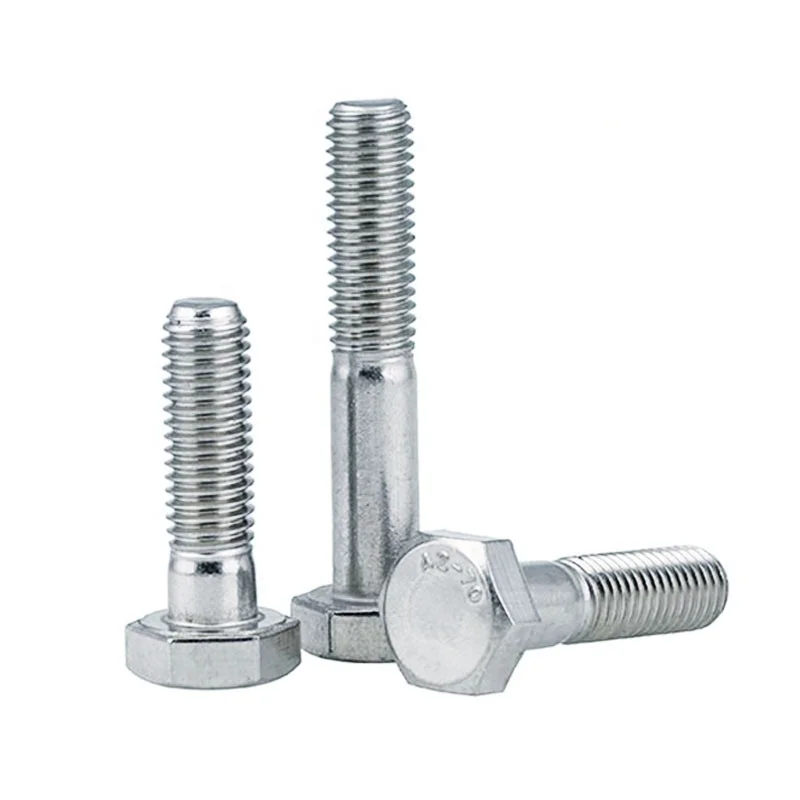 High strength carbon steel DIN 931 half thread DIN933 hex bolt zinc nuts and bolts hex bolt