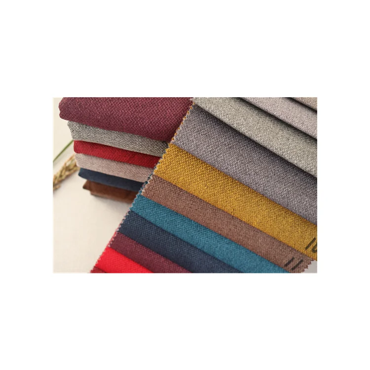 LXFCLY101 2023 Dobby Texture Soft Linen Copy Fabrics Sofa Fabric 100% Polyester Fabric For Home Textile