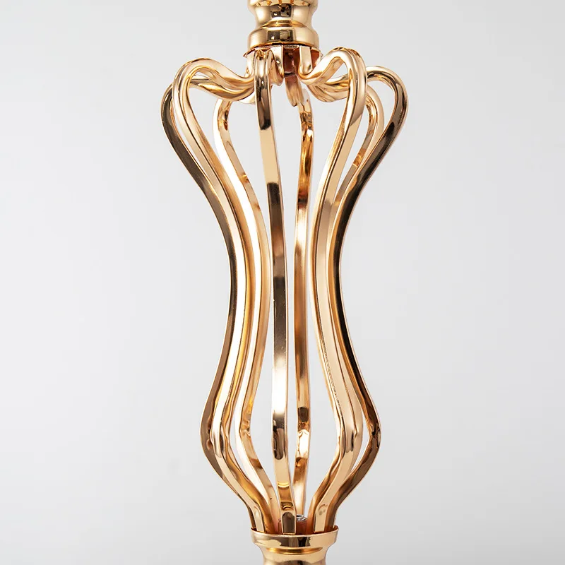 Creative Candlestick Table Flower Set European Gold Small Waist Electroplated Roadway Decoration