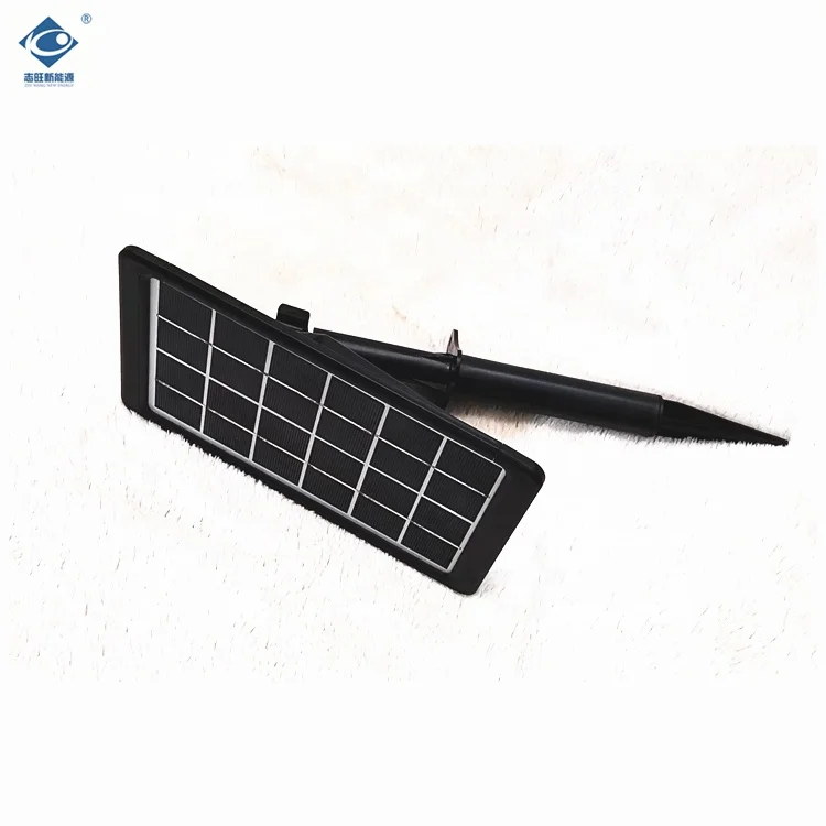 Factory Supply High Efficiency ZW-3W-S Outdoor Solar Charger 6V 9V 12V Glass Laminated Solar Panel Sets
