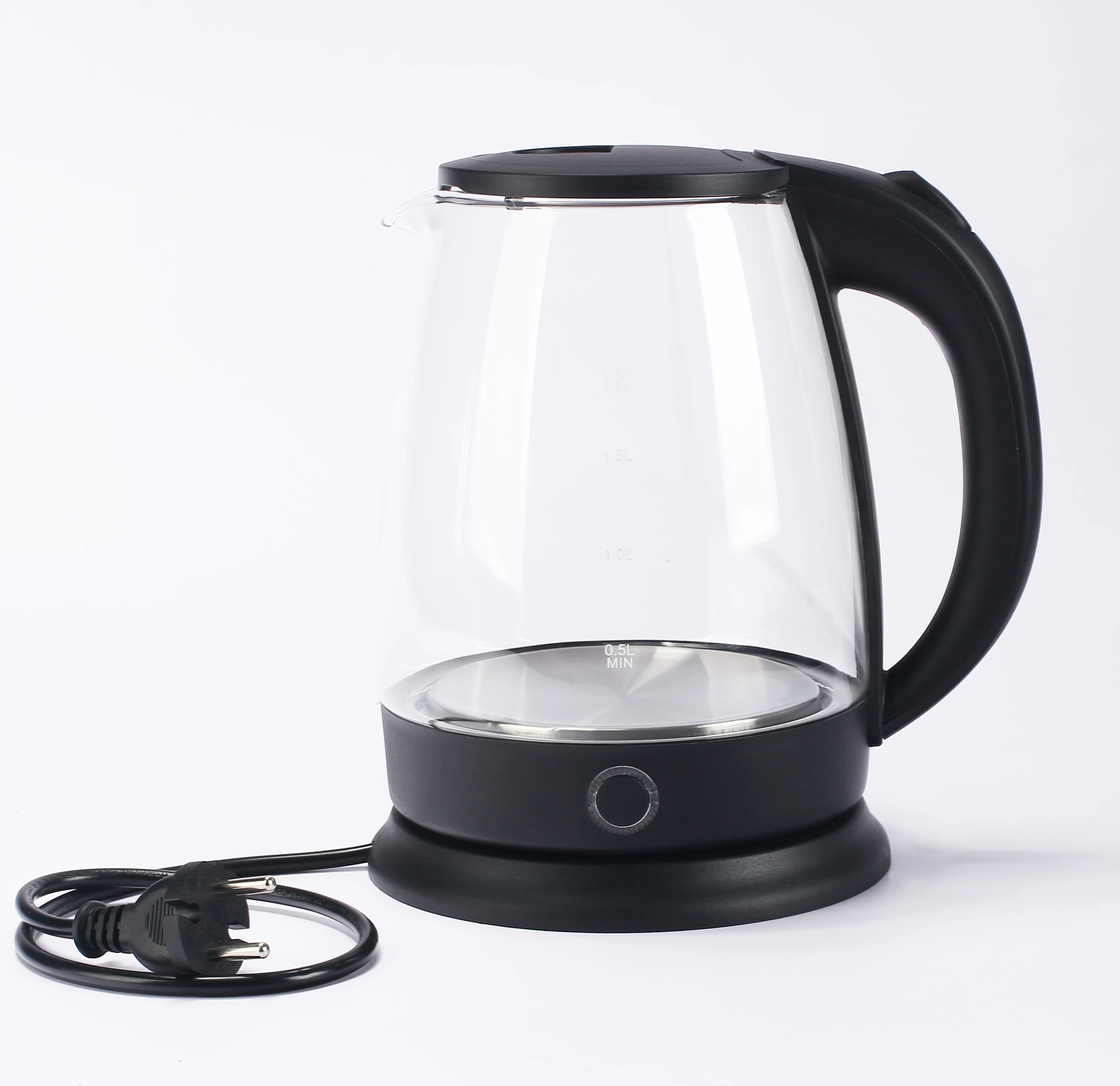 Europe popula 2.0 lilter cordless electric glass kettle