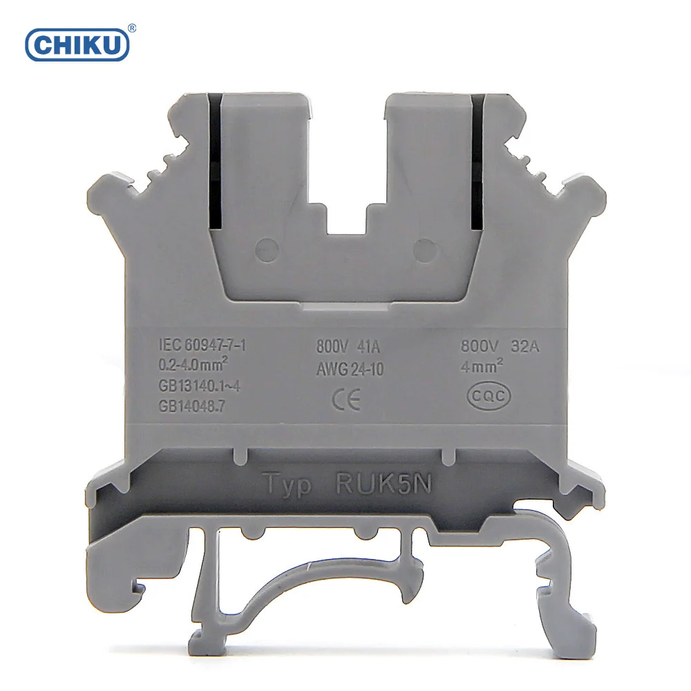 Din rail terminals UK 5N terminal blocks connector 41A / 4 mm