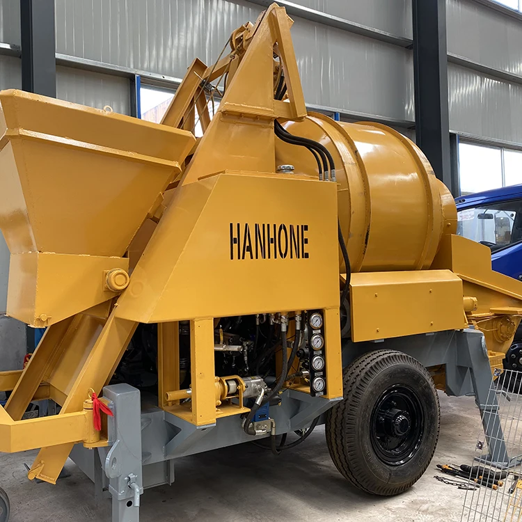 READY MIXED CONCRETE PUMPING NEW TYPE CONCRETE MIXER MACHINE WITH PUMP