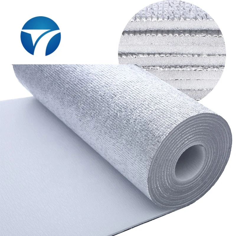 5mm closed cell polyethylene foam sandwiched between Engineered Foil on both sides Foam Core Radiant Barrier insulation