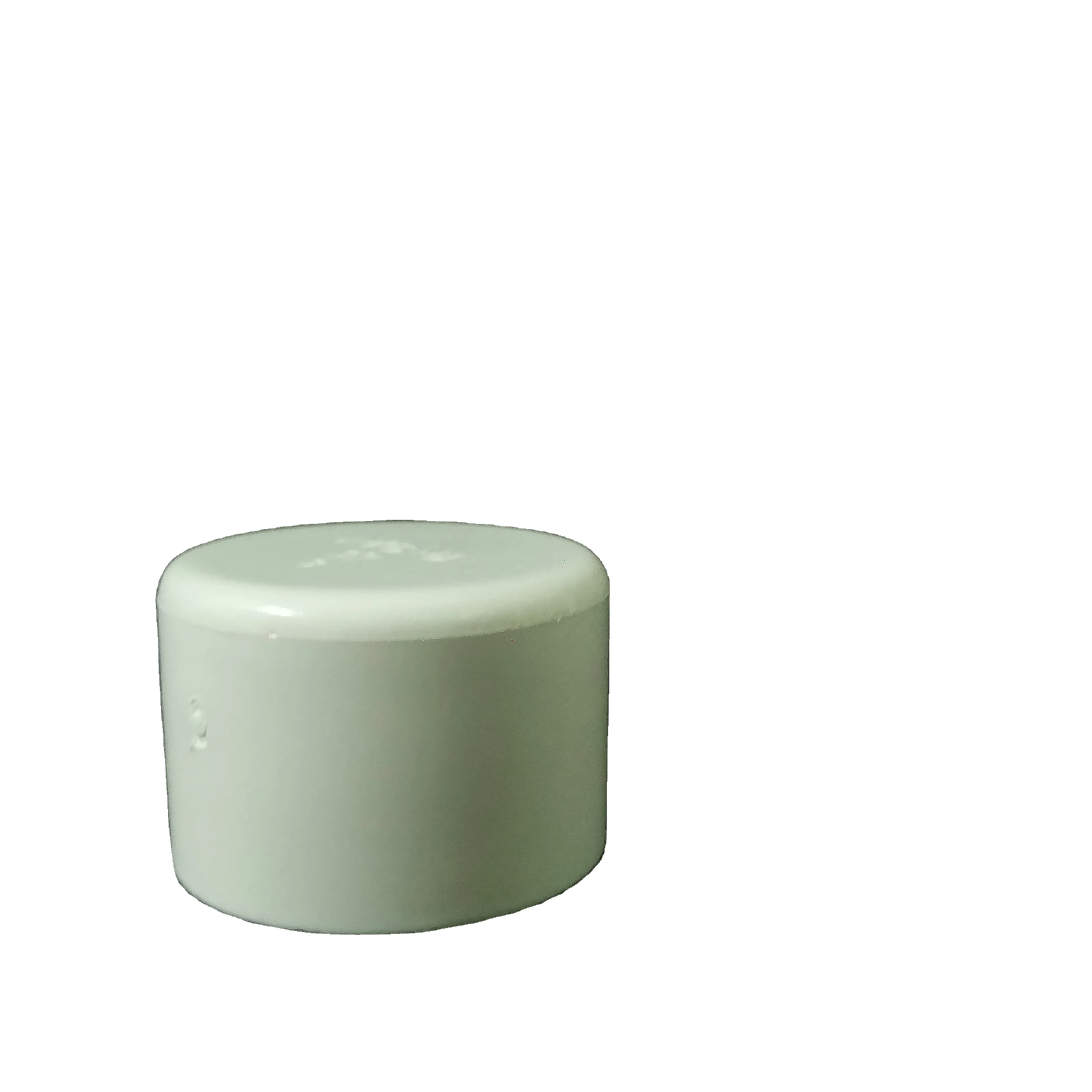 Cardboard packaging cylinder threaded plastic end caps for steel tube