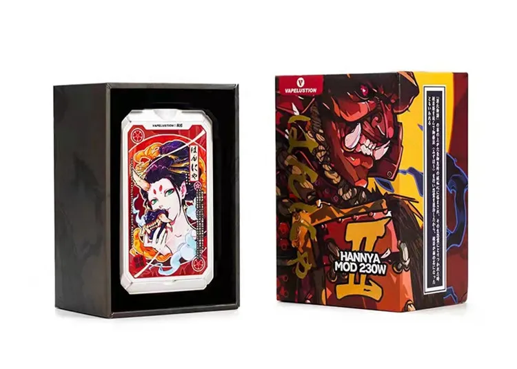 2021 vapelustion Hannya II 230 Вт Box Mod создано Двойной 18650 батареи