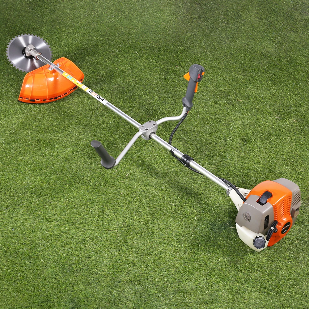 HOTOKA gasoline brush cutter grass trimmer 52cc petrol power string trimmer lawn mower 51.7cc 2-stroke brushcutter price