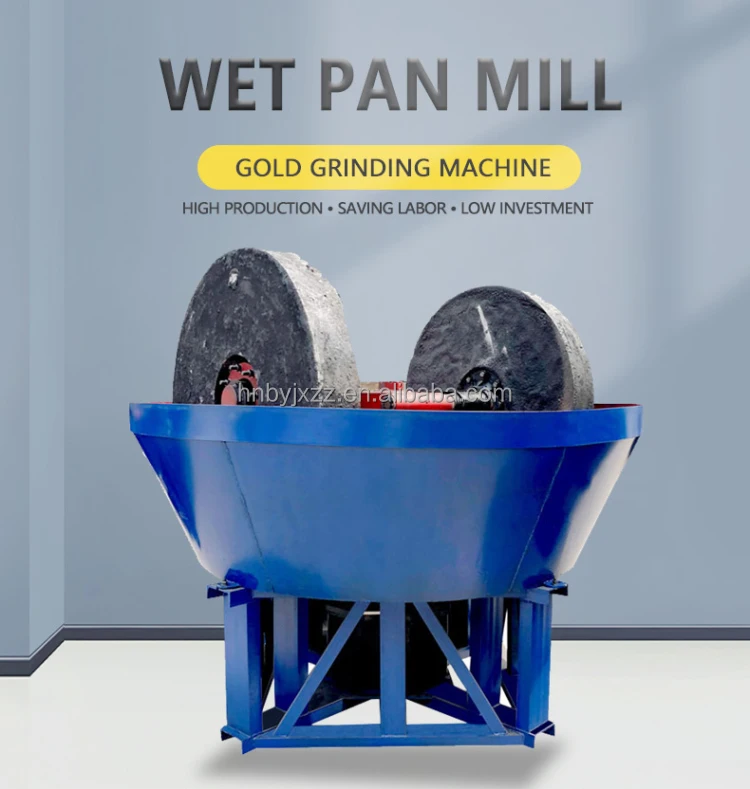 2024 Factory sale wet pan mill gold milling machine for sale