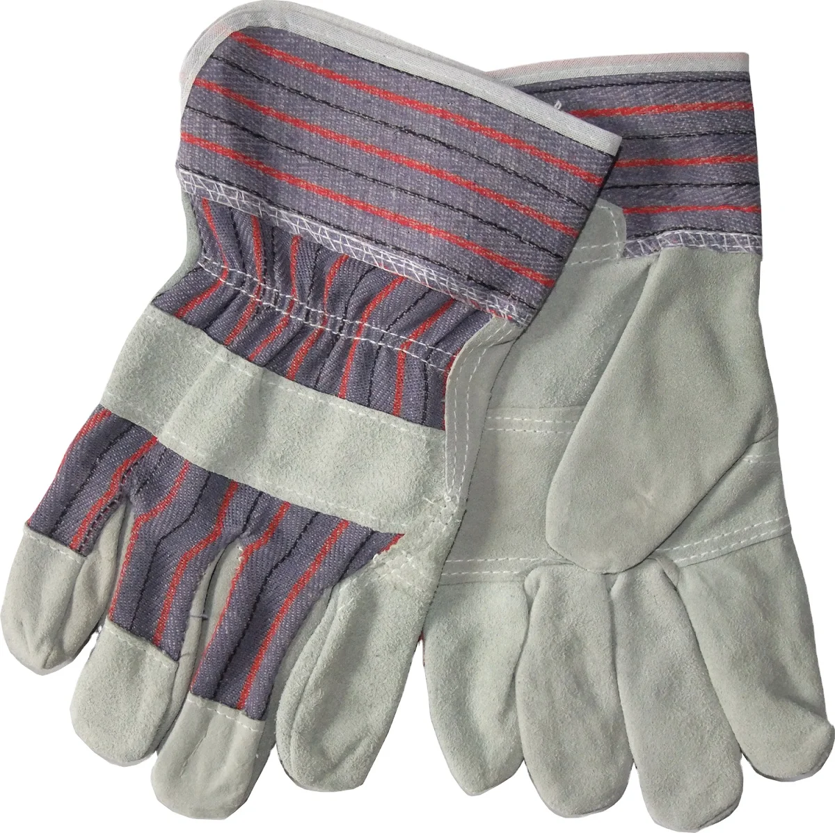 Economy leather palm canvas safety cuff welding gloves  work gloves
