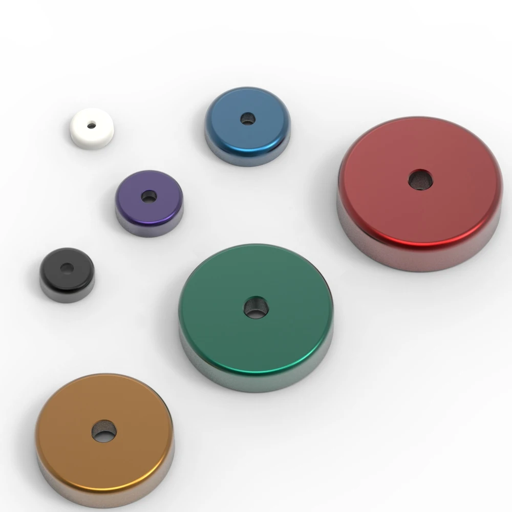 Rare Earth Neodymium magnet Countersunk Hole Magnetic Pot With Colorful Plating