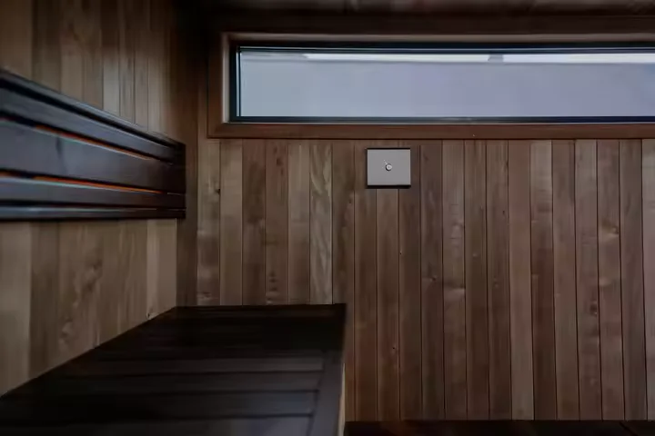 Hot Sale Carbonized Spruce Sauna Rooms Outdoors Sauna for 6 People Professional Manufacturer With Sauna Stove