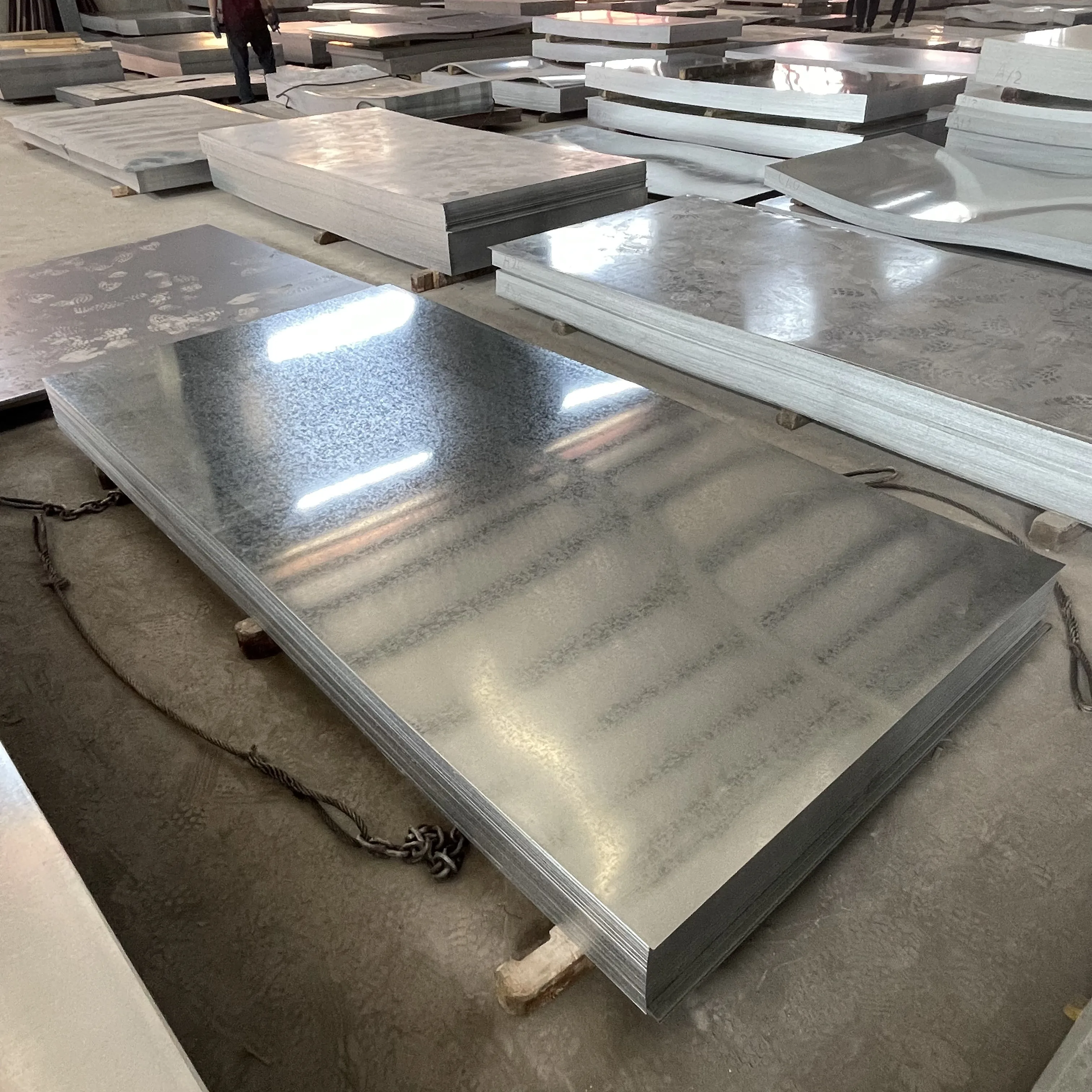 Wholesale ASTM AISI JIS DIN iron steel DX51D zinc coat TDC52D TS350GD sheet galvanized