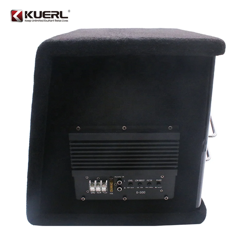 Factory wholesale high power amplifier car audio subwoofer 12V active car subwoofer 10 inch