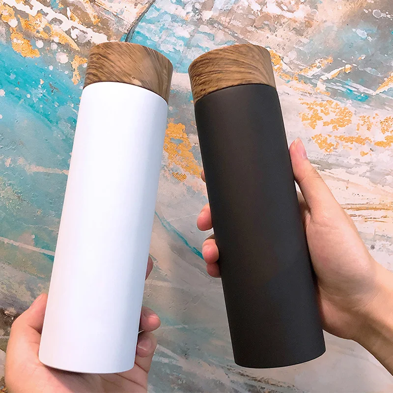 2022  hot sale 17oz stainless steel double wall thermal vacuum flasks matte leakproof insulated tea infuser water bottle