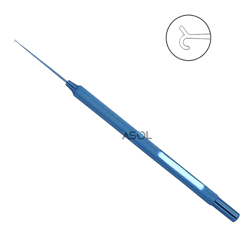 Iris retractor or pusher manipulator rentsch boat hook lens manipulator ophthalmic hook