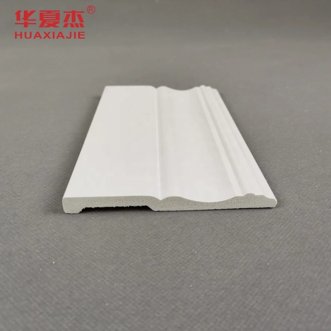 High quality Wholesale pvc skirting board pvc 23/64 x 3-7/8 Base interior and exterior pvc moulding