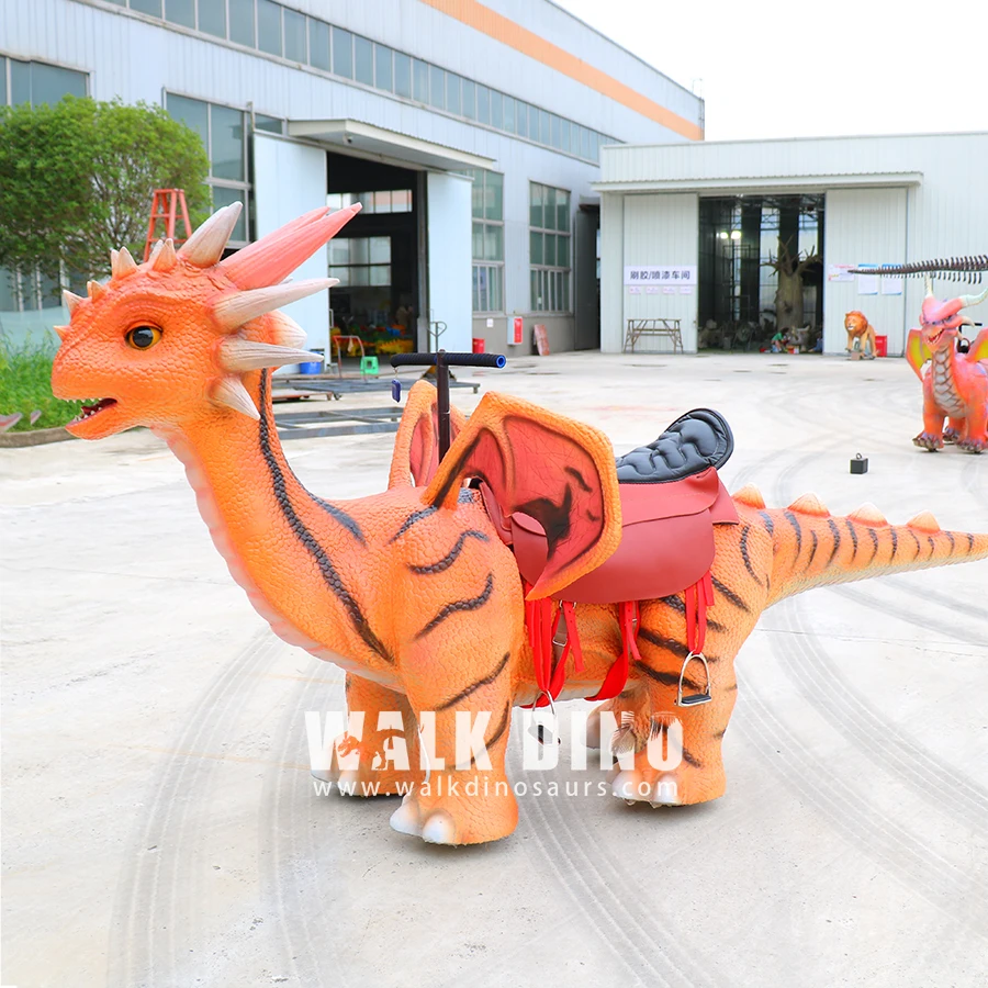 Large Shopping Malls Dinosaur Motif Park Dinosaur Animatronic Riding Dinosaur Machine