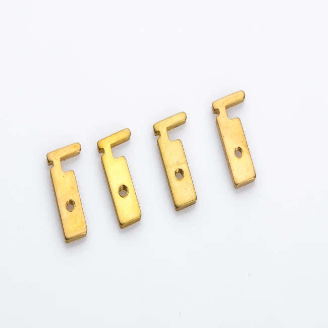 beryllium copper spring clip connector with plating