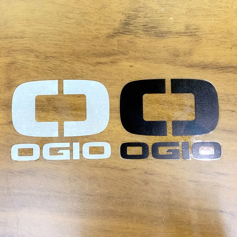 Die-cut waterproof black and white sticker external custom logo Die-cut sticker label