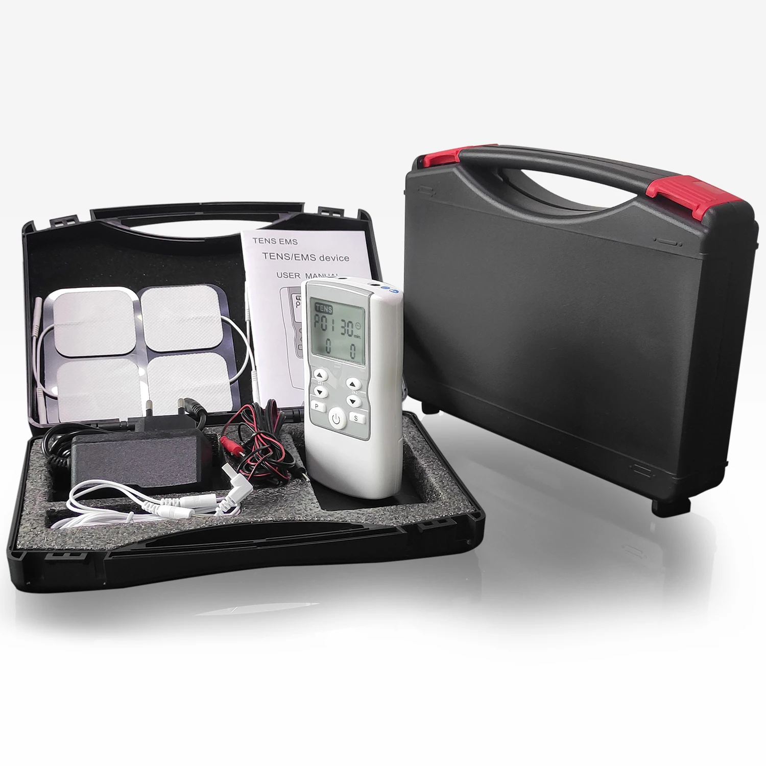 10 fixed TENS programs 2 fixed EMS programs 2 adjustable  TENS and 2 adjustable EMS programs tens unit