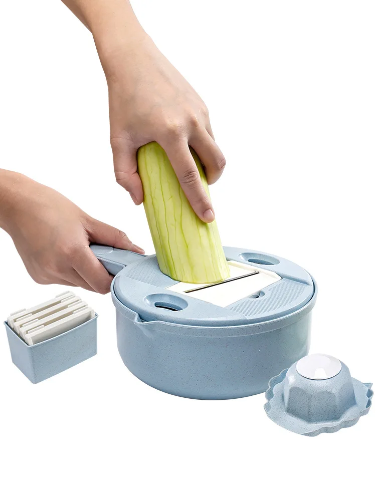 9 in 1 plastic mini food vegetable fruit pull cutter slicer dicer online