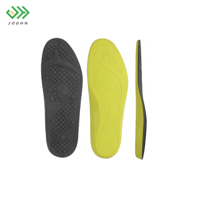JOGHN Velvet Fabric Thermal Shoe Massage 3D Printed Moldable Insole From China Removable Sneaker Running Shoe Insoles