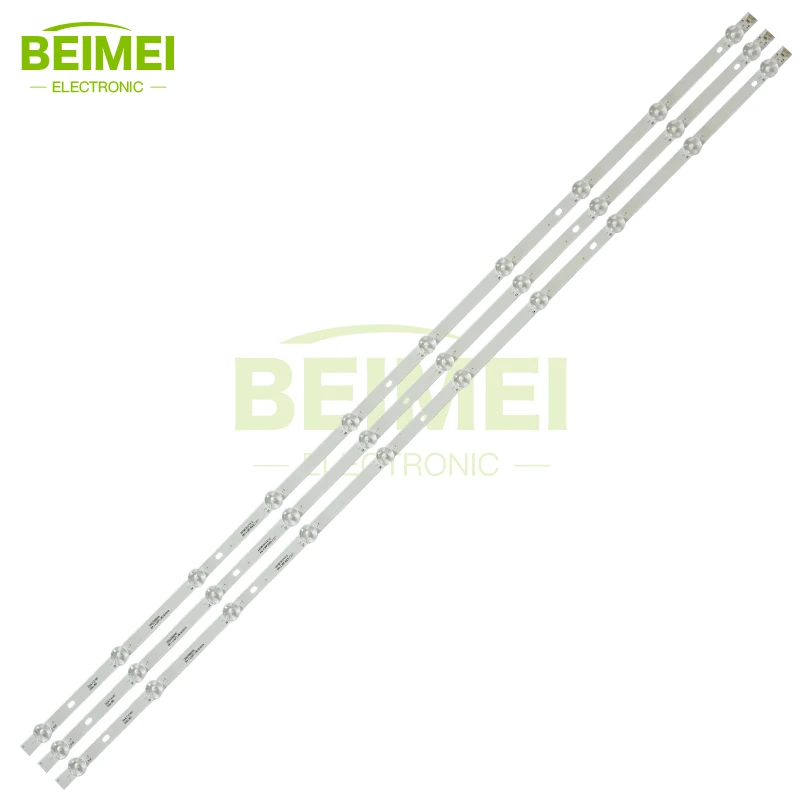 10 LED Backlight Strip T043L71A-V01 3V tv Repair Lamp Strip for 43inch LCD TV Light Bar Backlight LED Strip  3PCS/Set