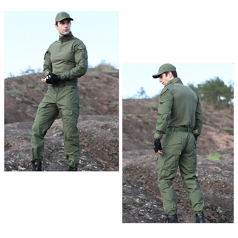 Factory Goods Direct Sale Tactical Frog Suit Outdoor Python CP Camouflage Suit Slim Fit Wear Resistant Training Suit jacket