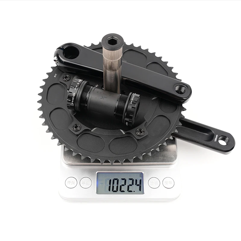 PC016 интегрированный Кривошип 48T/49T/51T гусеничный цикл CNC OEM фиксированная передача велосипедные детали фиксированный велосипедный шатун
