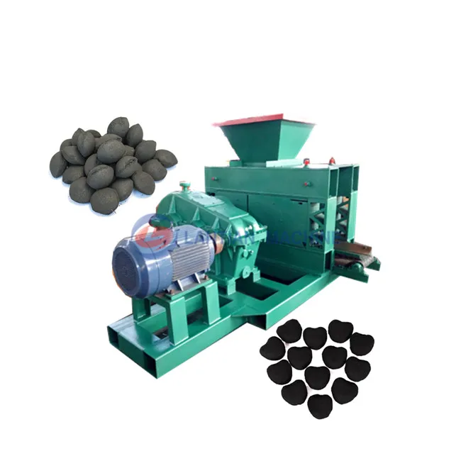 Ball pressing nickel ore gypsum powder coal slime briquette briquetting machine coal sludge briquette press machine