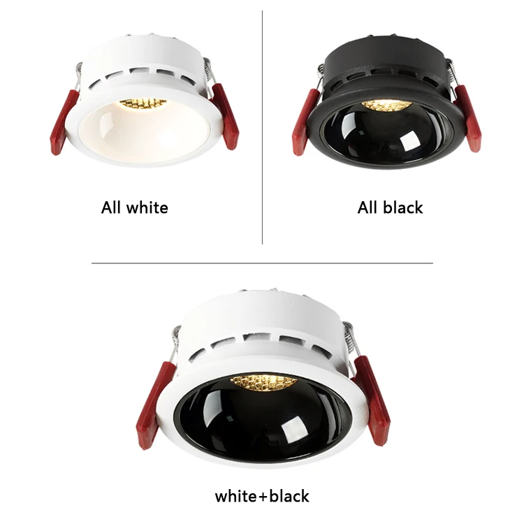 Hot sales dimmable 0-10v ceiling light spotlight anti glare led downlight 240v 24v tuya zigbee wifi smart led recessed downlight