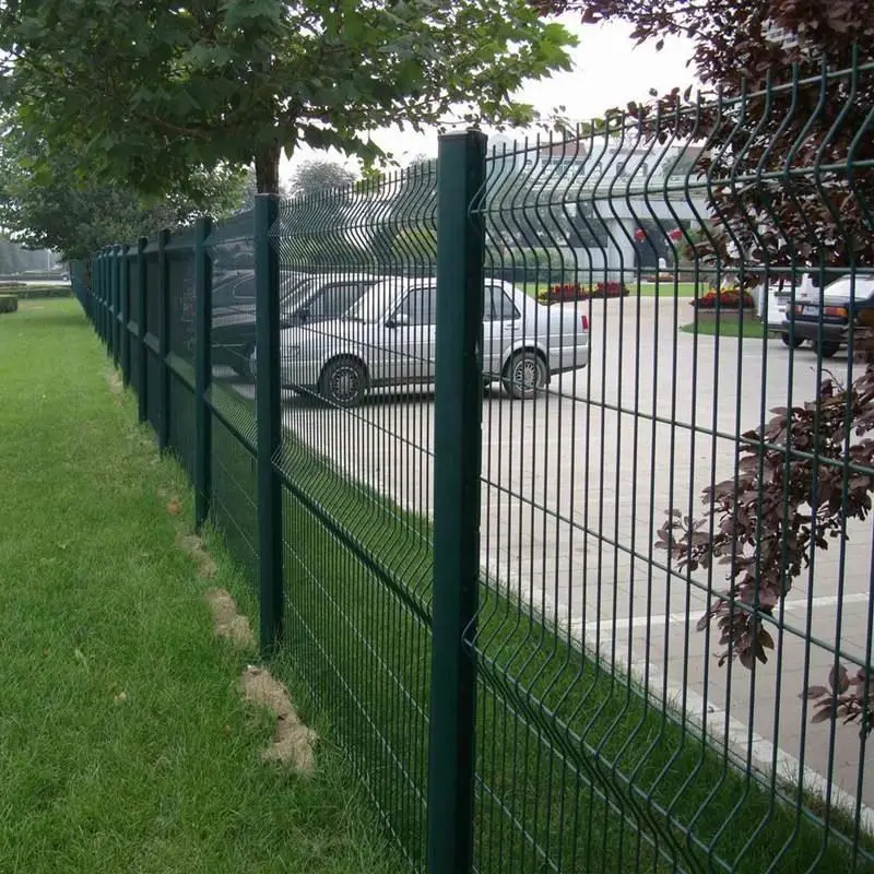 good price 3d green home garden fence bend wire mesh high quality galvanized fence 3d gabion basket wire mesh fence models