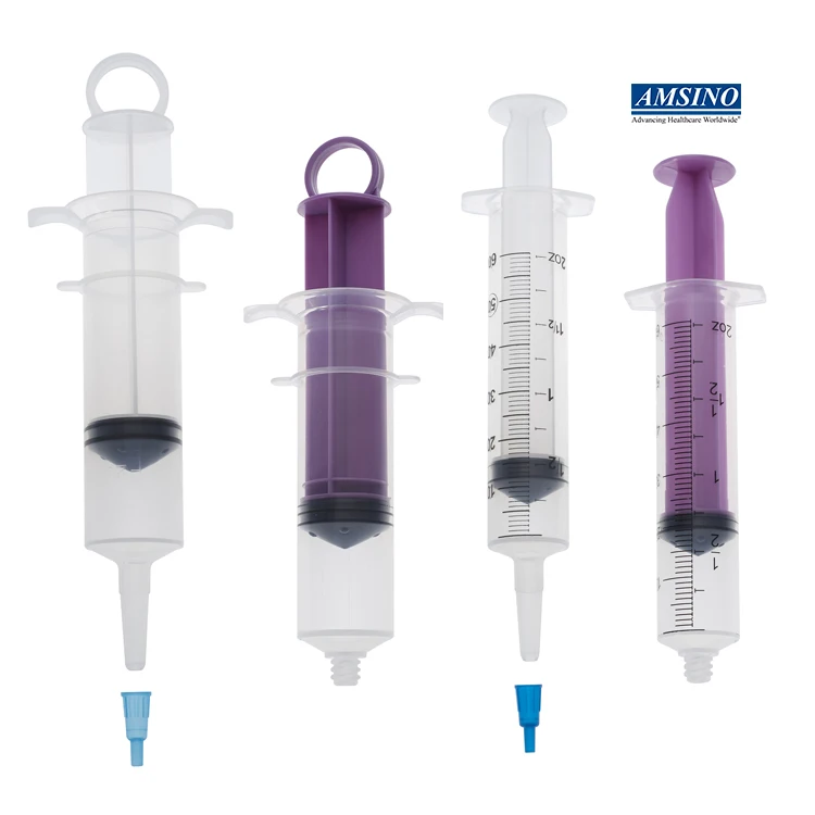 thumb control and flap top enteral 20ml hand feeding syringe