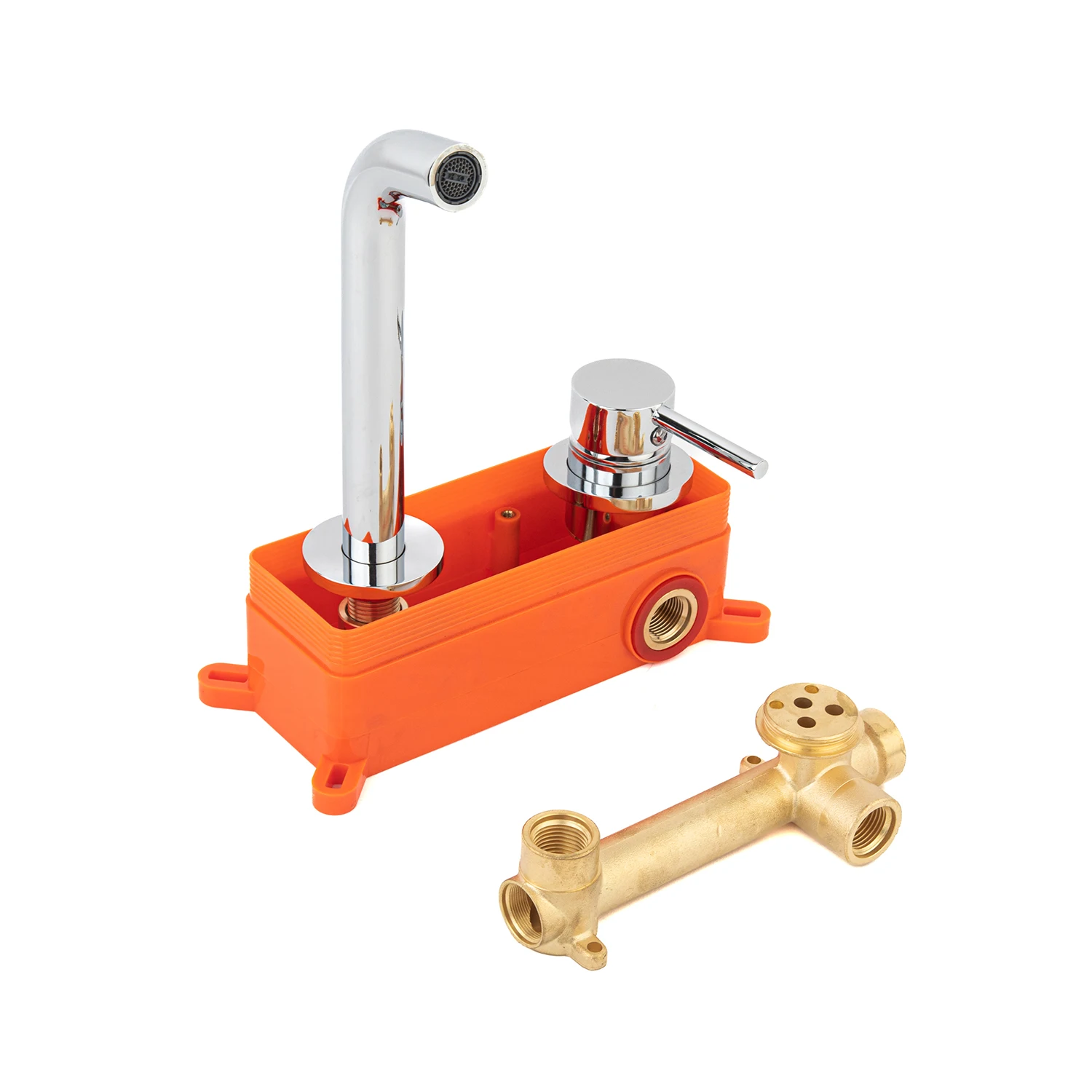 Brass Built in Concealed Wall Mixer