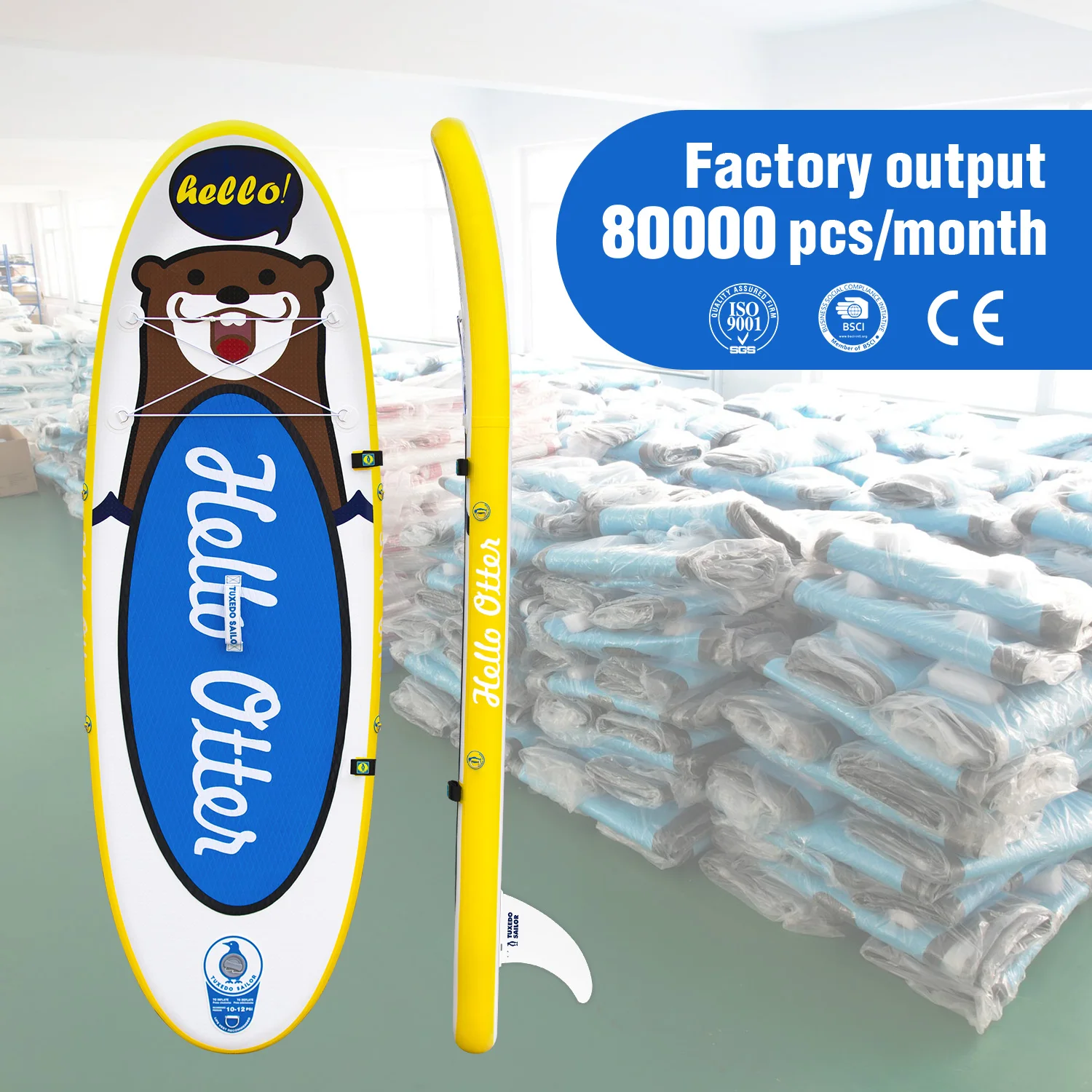 Новый дизайн 2023 OEM-производитель Funwater paddle надувная доска для водного спорта серфинга из эпоксидной пены