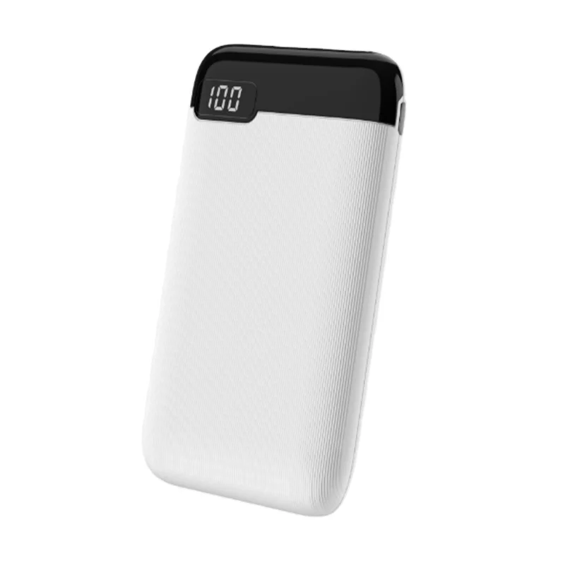 Portable Slim Design Mini Power Bank 5000mah with Led Screen Display Laptop Power Bank 5000 Mah Li-polymer Battery Universal 10W