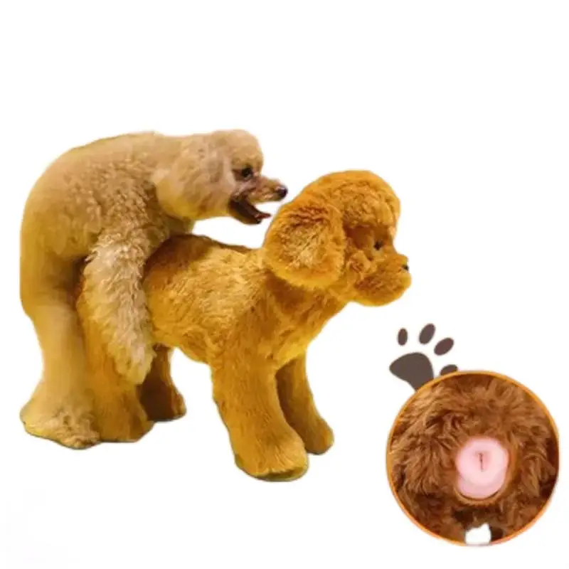 Sleep Estrus Dog Toy Simulation Mating Toy Plush Poodle Vent Fire Oestrus Partner Mating Sexual Pet Sex Toys For Dog