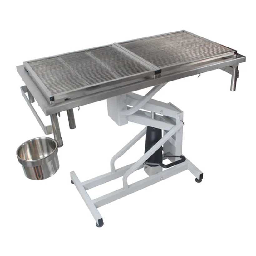 Vet Electric Lifting Surgery Table Stainless Steel Veterinary Animal Cat Dog Examination Table Surgical Pet Operating Table